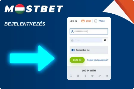 Mostbet bejelentkezési felület képernyőképe